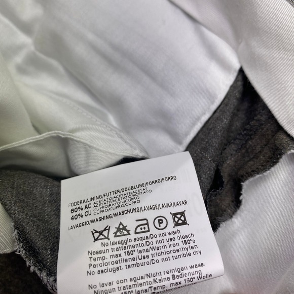 Zanella Bennett Vitale Barberis Canonico Wool Trouser Men Sz 40 Italy Super 120s - Picture 6 of 10